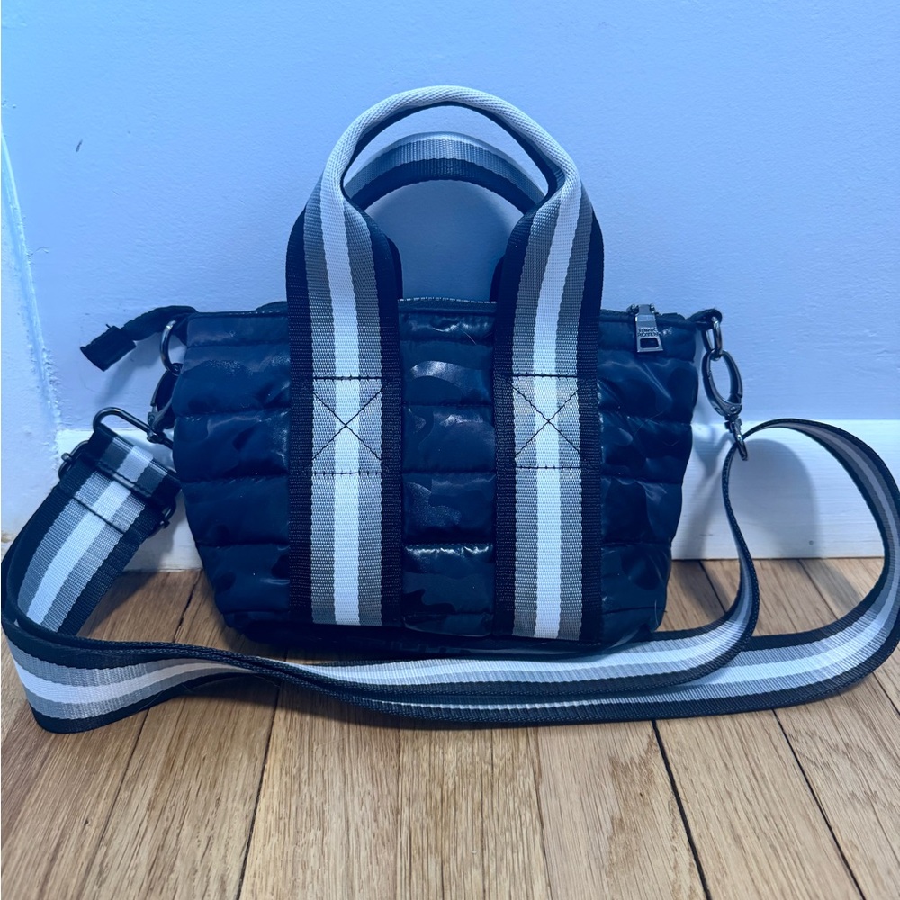 Think Royln Lil Mama Camoflauge Black Crossbody Bag Purse